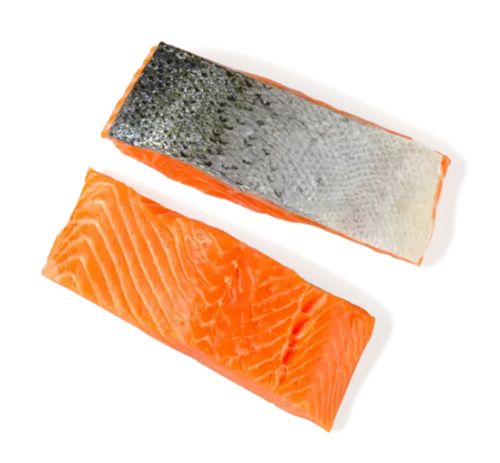 2 morceaux de saumon