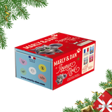 Coffret de Noël bleu pour chat