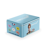 Coffret de Noël bleu pour chat