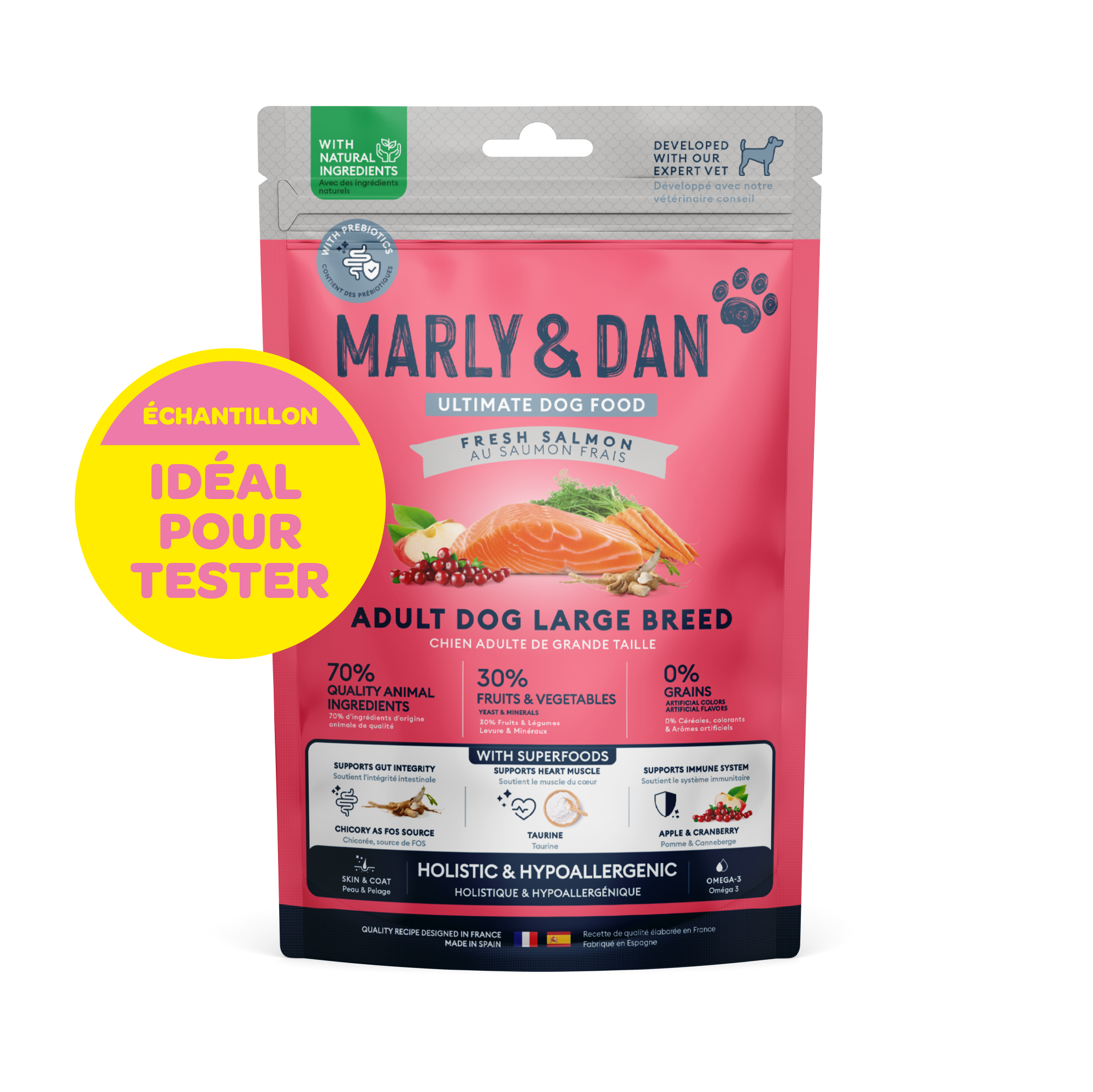 Echantillon de Croquettes Chien Adulte de Grande Taille