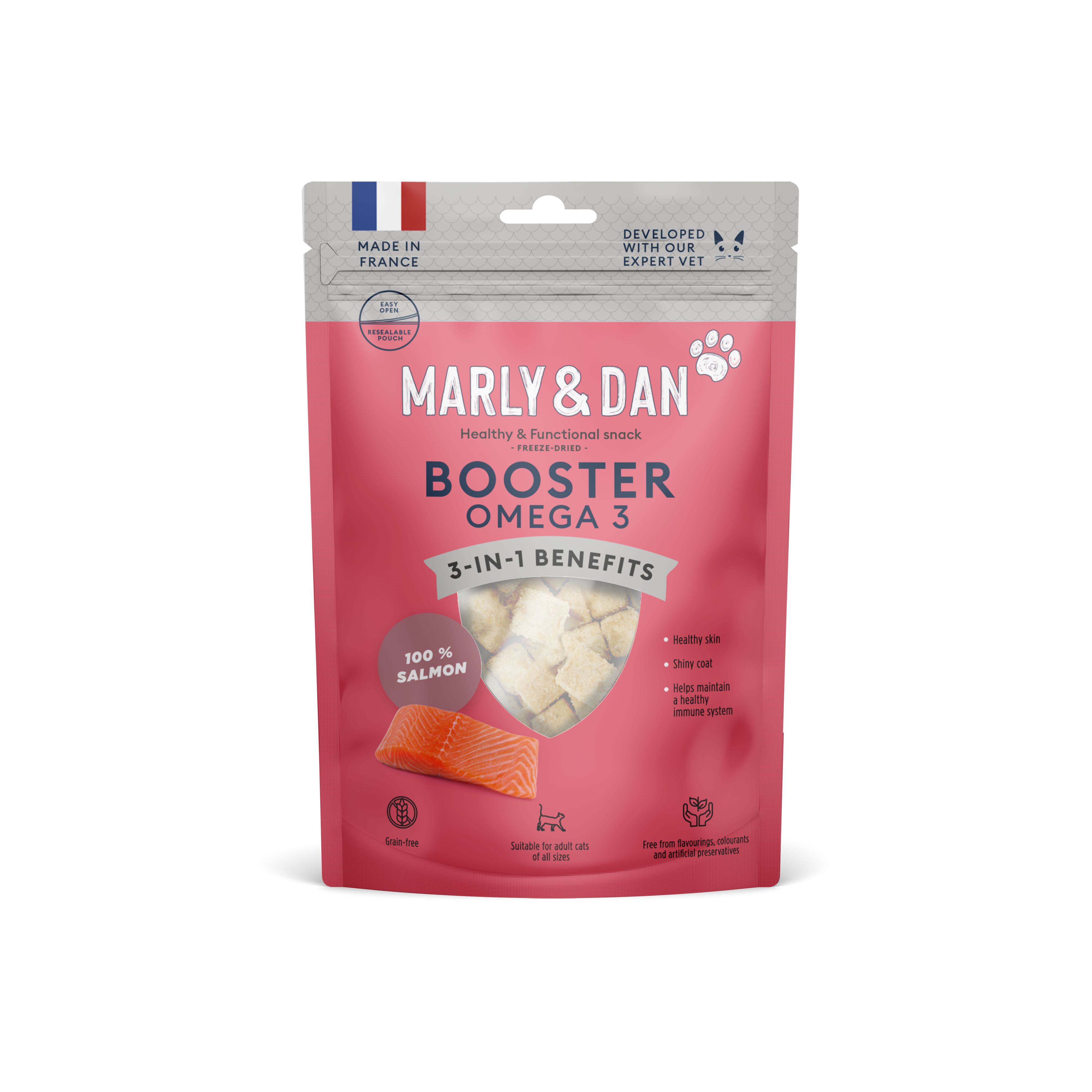 Booster 100% saumon pour Chat Pack Anglais