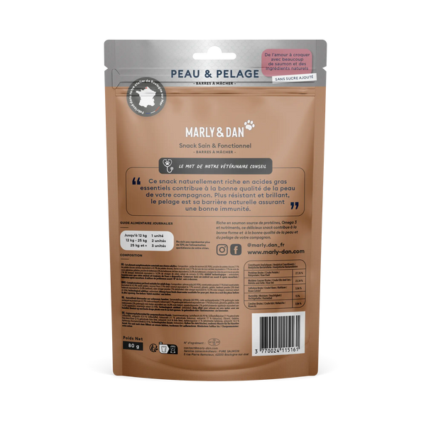 Friandises Peau et pelage pour Chien 9+1