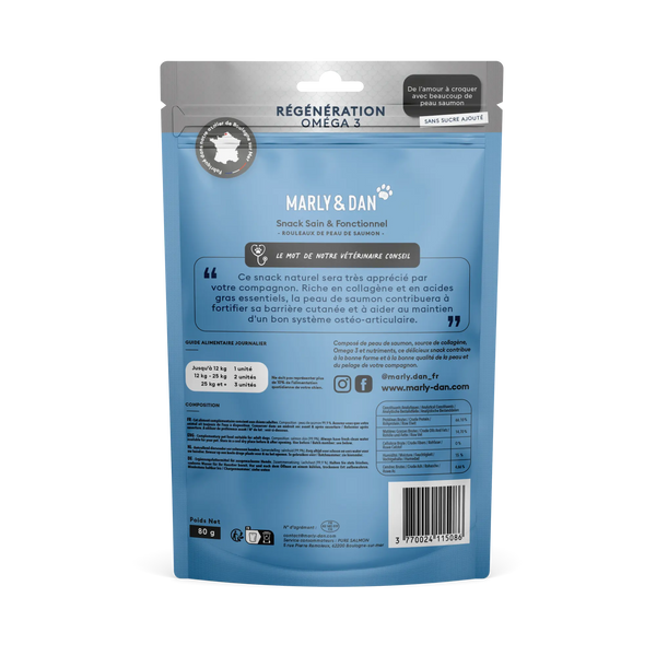 Peaux de Saumon Régénération pour chien