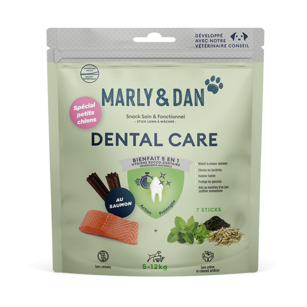 Dentalstick pour petit chien, 7 sticks Marly & Dan