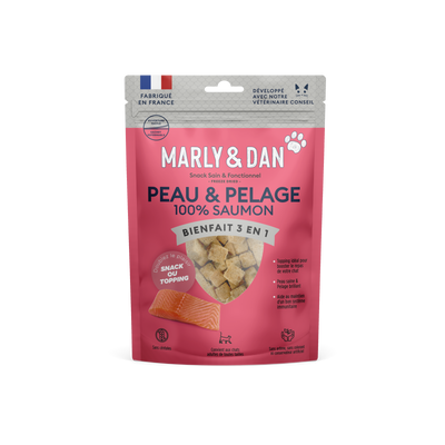 Peau & Pelage 100% saumon pour Chat