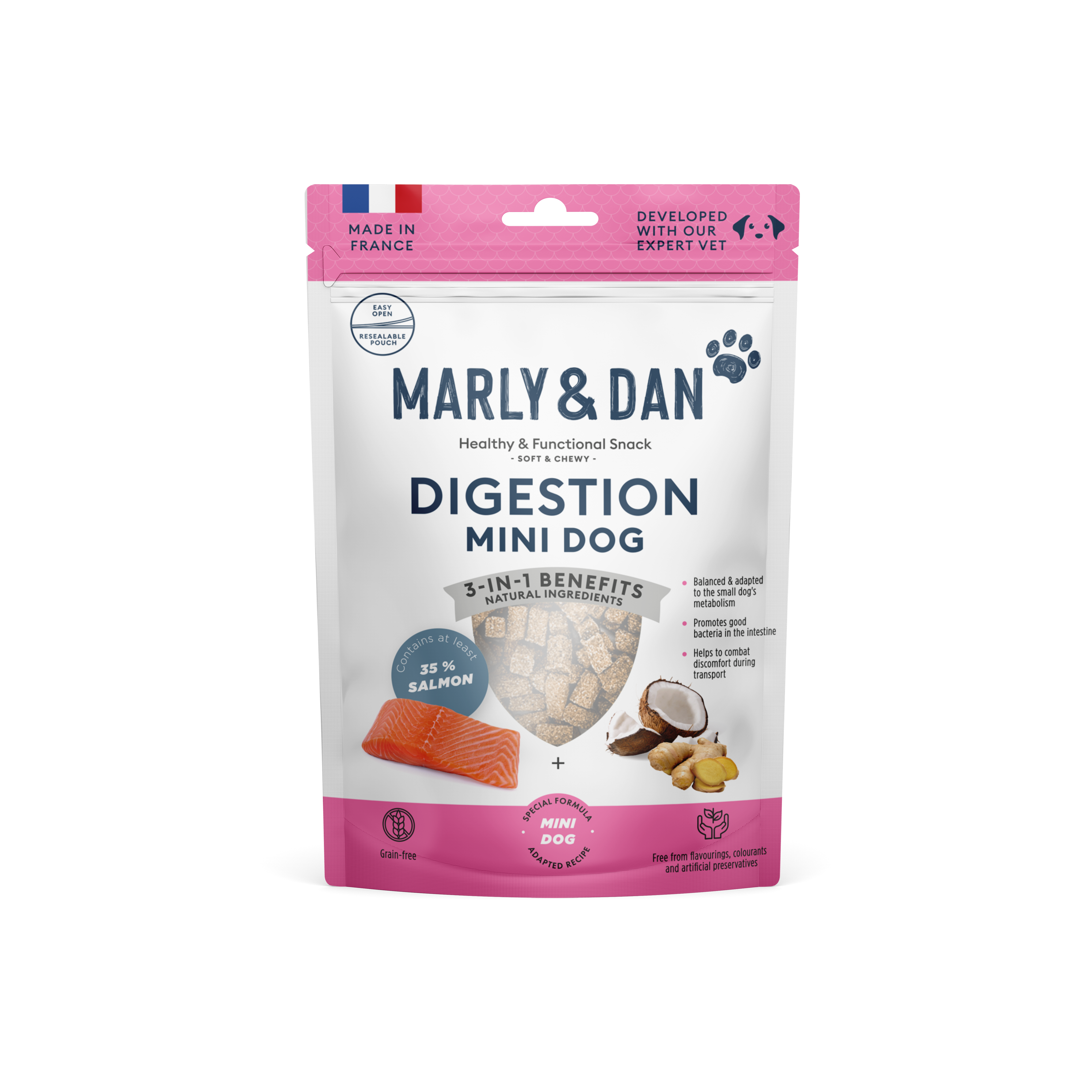 Friandises Digestion Mini Chien Pack anglais