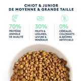 Croquettes Chiot Moyenne & Grande Taille 12kg