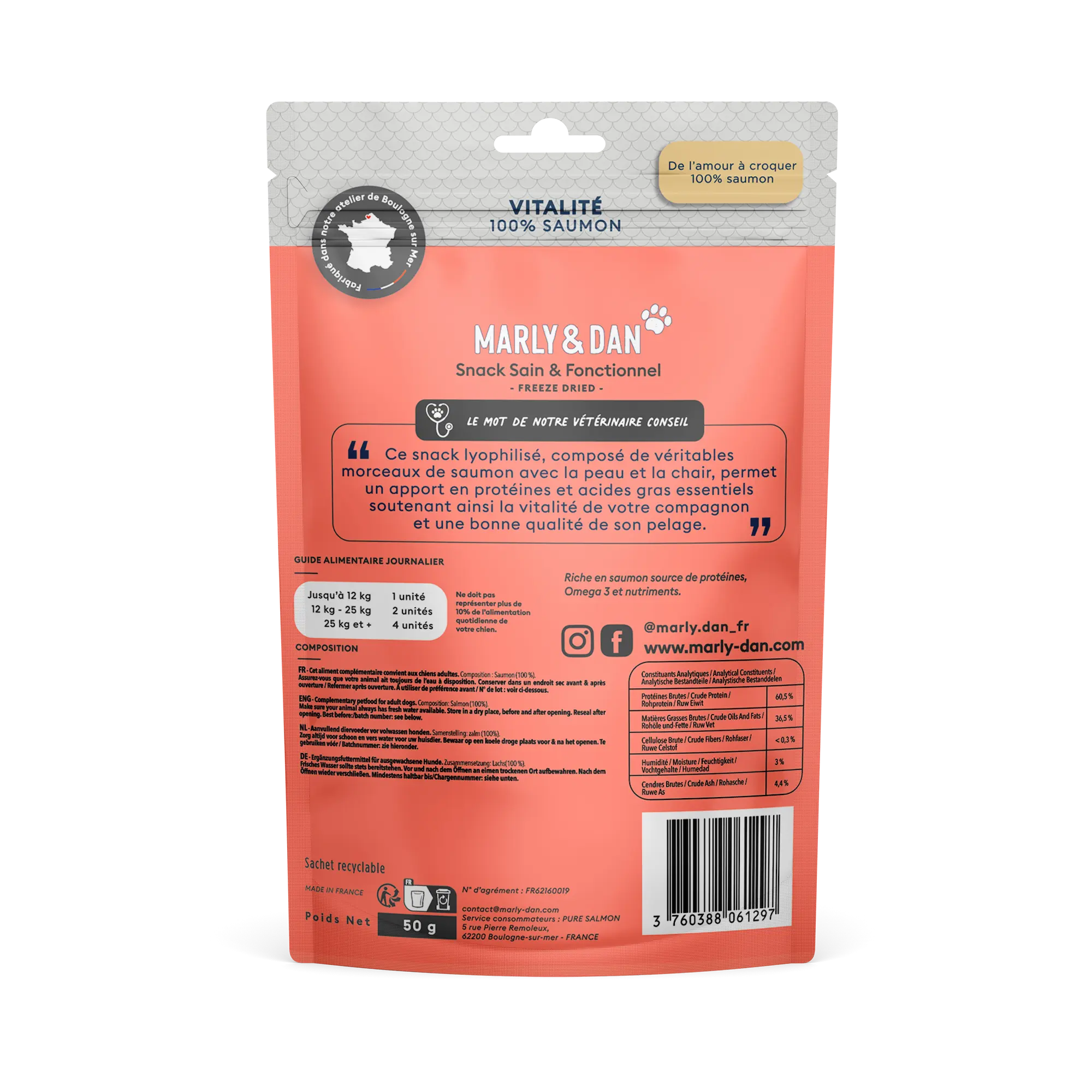 Friandises Vitalité 100% Saumon