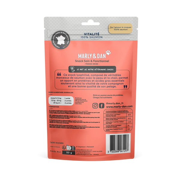 Friandises Vitalité 100% Saumon