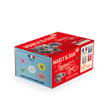 Coffret de Noël bleu pour chat