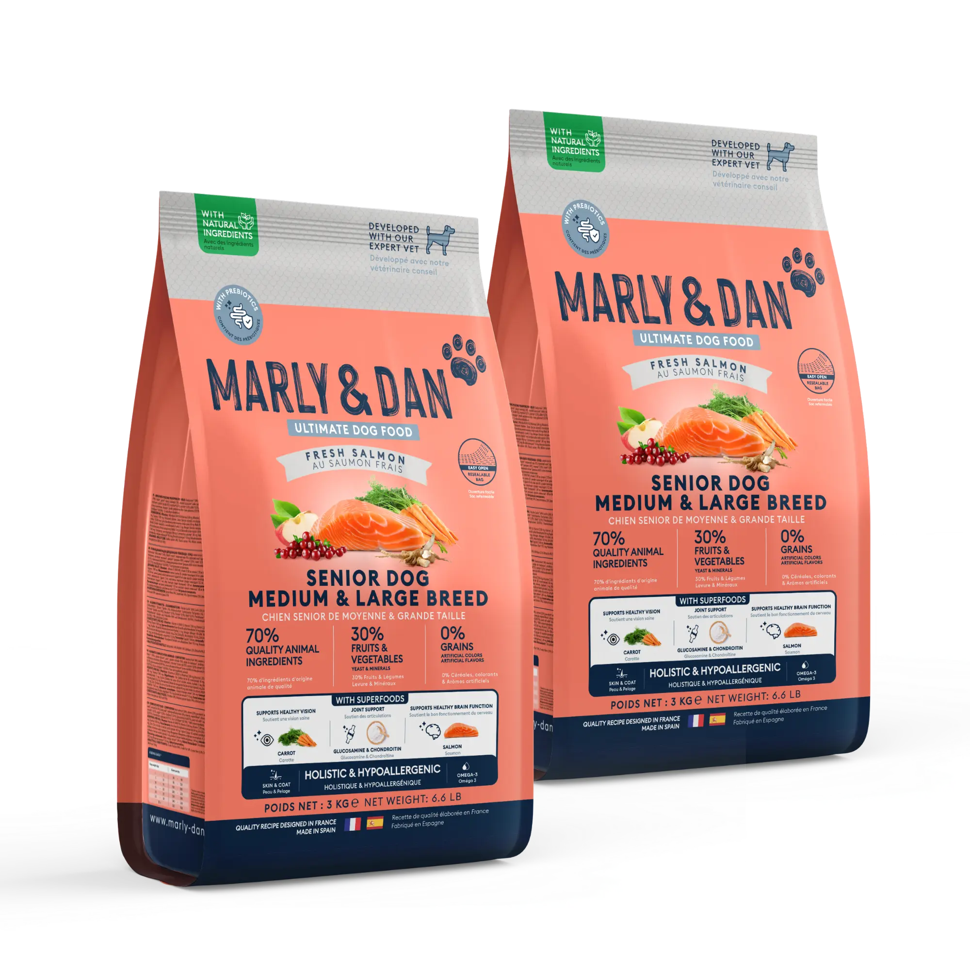 Le 2ème à -40% : Croquettes Chien Senior Moyen & Grand 3kg