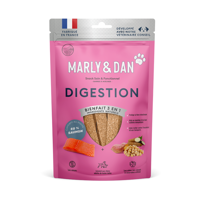 Friandises pour chien digestion au saumon