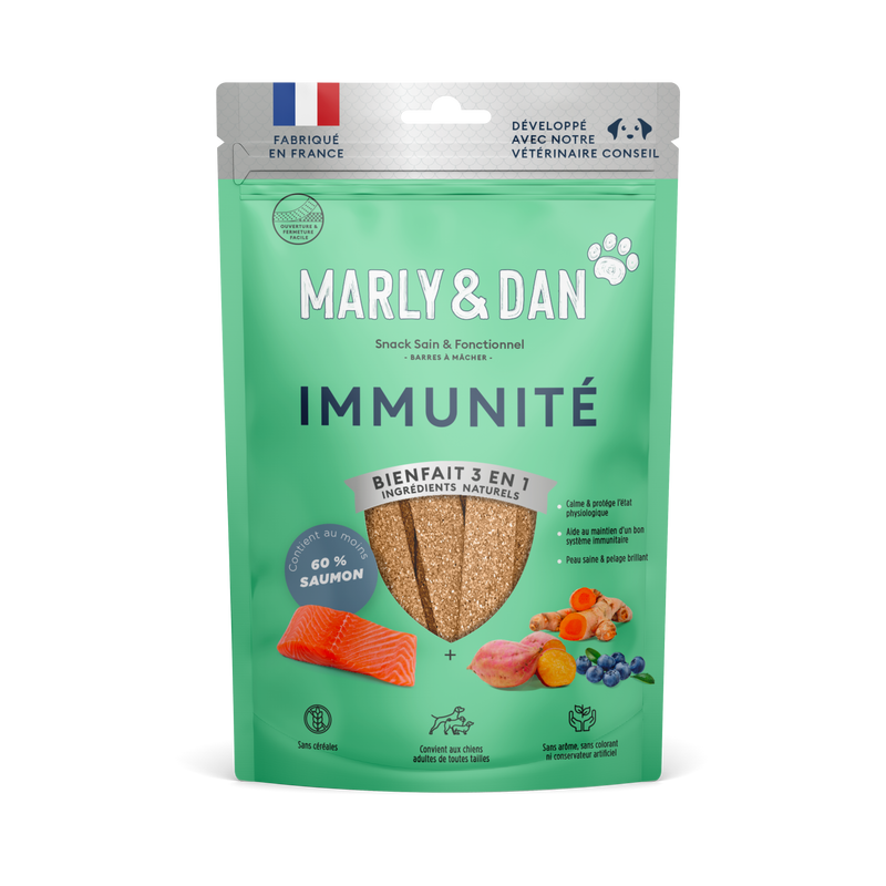 Friandises pour chien immunité au saumon