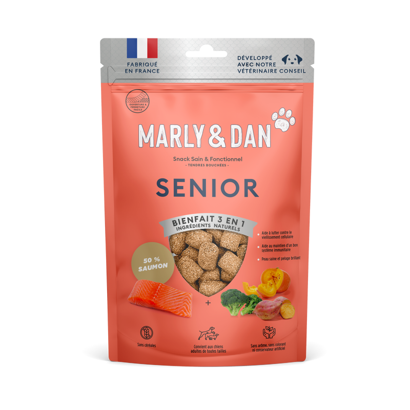 Friandises pour chien senior au saumon